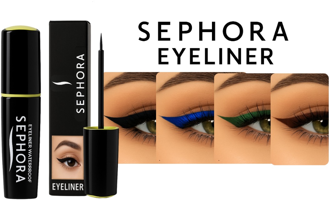 ايلاينر الوان سيفورا + استيكر هدية لرسم الايلاينر